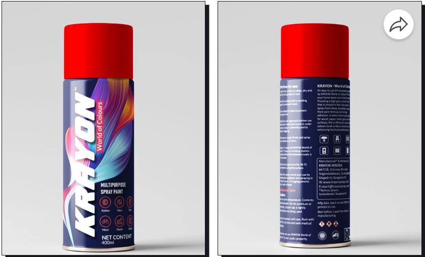 Red - Krayon DIY Acrylic Spray Paint